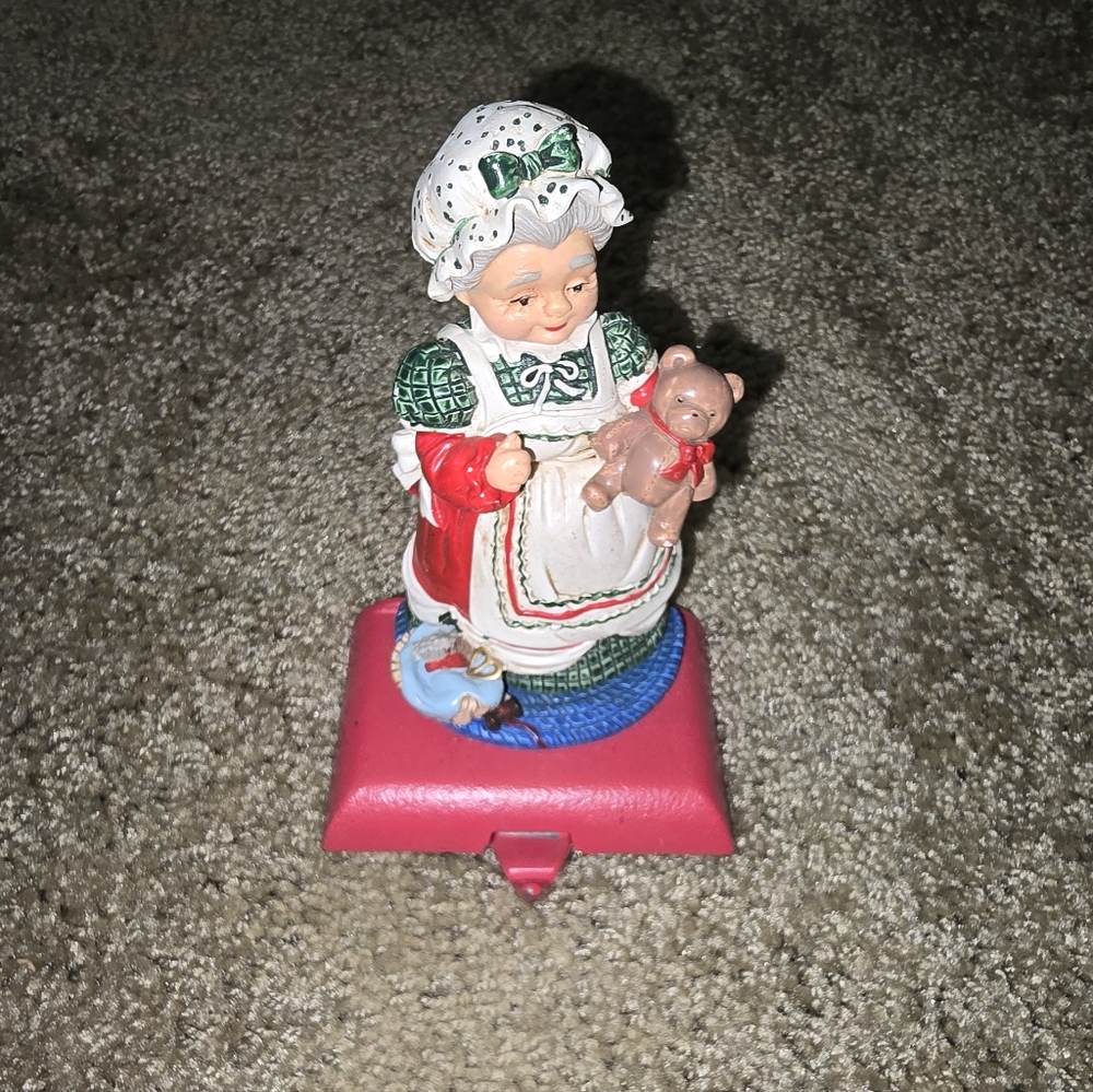 Granny Christmas Stocking Weighted Hanger.